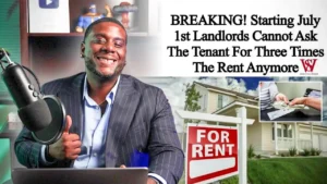 three times the rent law